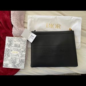 Dior Black Travel Bag and Toile de shout Notebook